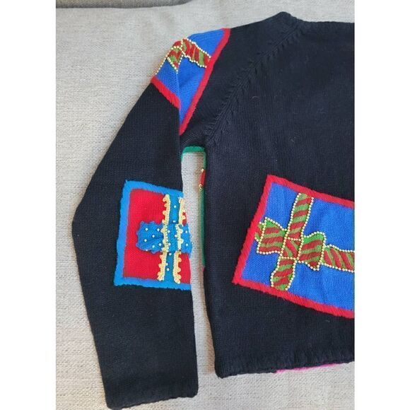 Vintage Michael Simon Holiday Gifts BowUgly Holiday Collectible Sweater M - Picture 10 of 12